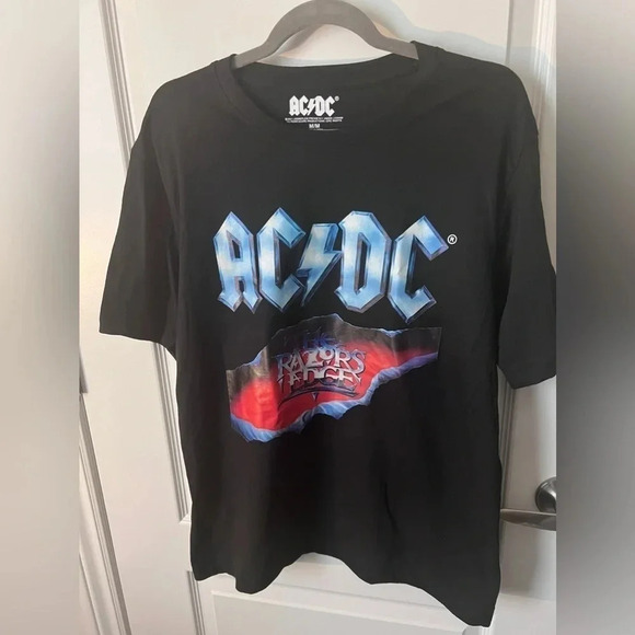 Official Merch | AC/DC "The  Razors Edge" Crew Neck Band Tee | Size M - Picture 2 of 5